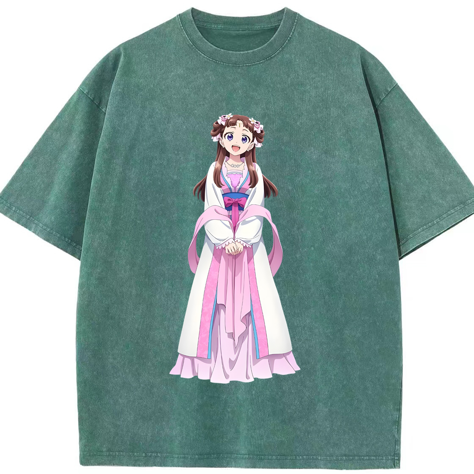 （画像用） 薬屋のひとりごと The Apothecary Diaries 綿100% ヴィンテージ風 半袖Tシャツ（フロントプリント）